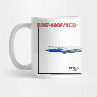 Boeing B747-400F/SCD - SW Italia (Art Print) Mug